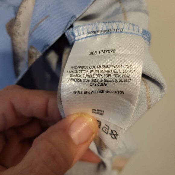 Columbia River Lodge Shirt Mens XL Blue Angler Tackle Fish Novelty - Picture 5 of 6